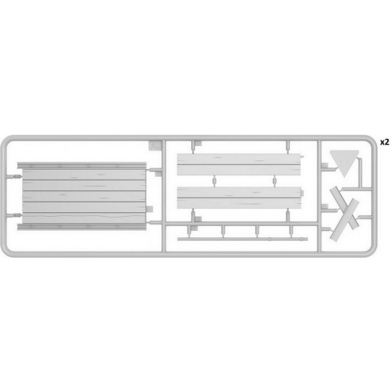 1/35 Railroad Crossing Base (L: 430mm, W: 265mm) 1/35 Railroad Crossing Base (L: 430mm, W: 265mm)