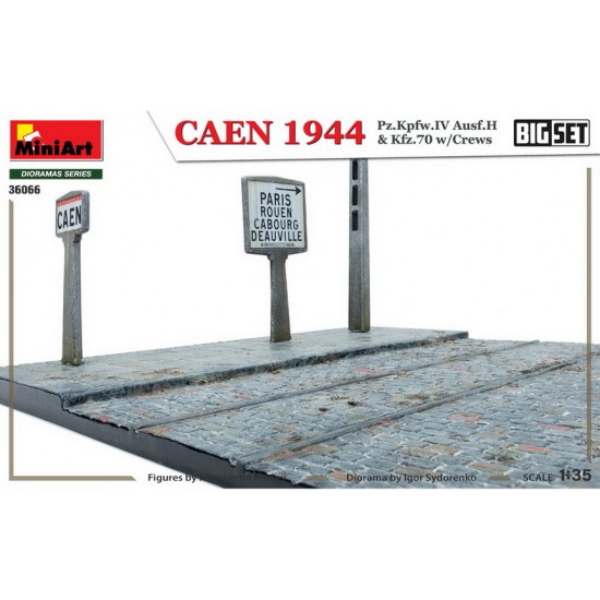 1/35 CAEN 1944 Pz.Kpfw.IV Ausf.H & Kfz.70 w/Crews 1/35 CAEN 1944 Pz.Kpfw.IV Ausf.H & Kfz.70 w/Crews