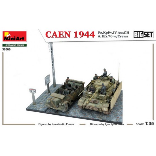 1/35 CAEN 1944 Pz.Kpfw.IV Ausf.H & Kfz.70 w/Crews 1/35 CAEN 1944 Pz.Kpfw.IV Ausf.H & Kfz.70 w/Crews