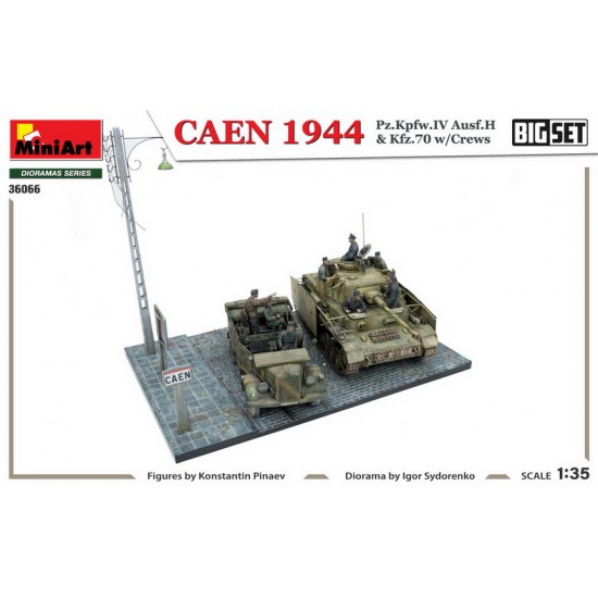 1/35 CAEN 1944 Pz.Kpfw.IV Ausf.H & Kfz.70 w/Crews 1/35 CAEN 1944 Pz.Kpfw.IV Ausf.H & Kfz.70 w/Crews