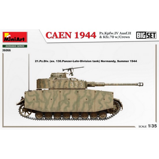 1/35 CAEN 1944 Pz.Kpfw.IV Ausf.H & Kfz.70 w/Crews 1/35 CAEN 1944 Pz.Kpfw.IV Ausf.H & Kfz.70 w/Crews