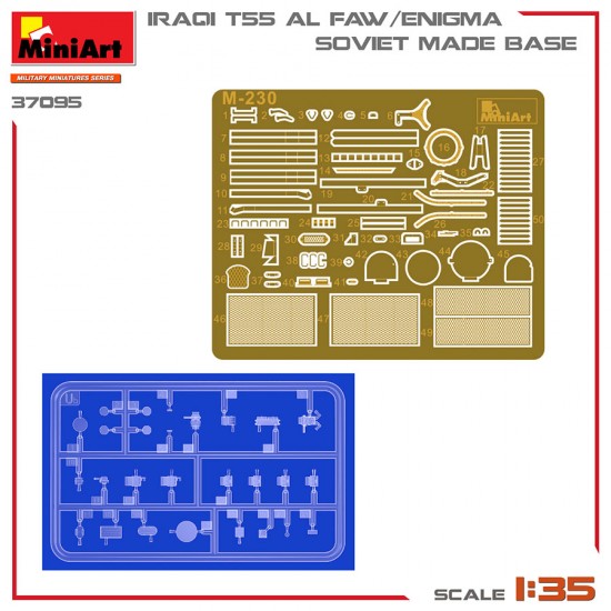 1/35 Iraqi T-55 Al Faw/Enigma, Soviet Made Base 1/35 Iraqi T-55 Al Faw/Enigma, Soviet Made Base