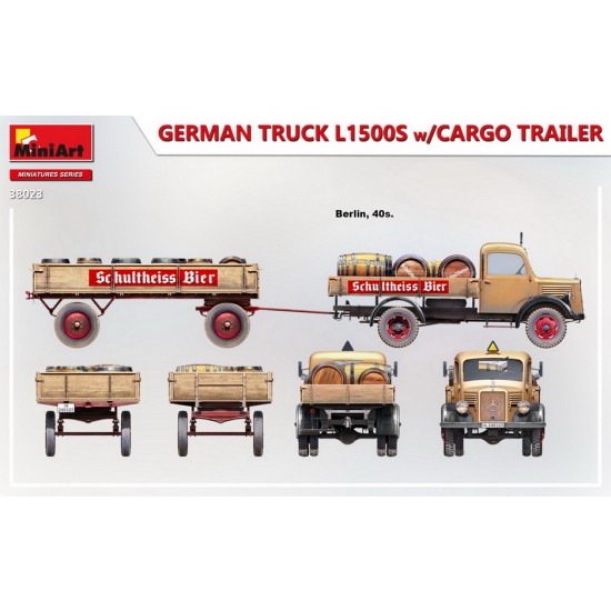 1/35 German Truck L1500S w/Cargo Trailer