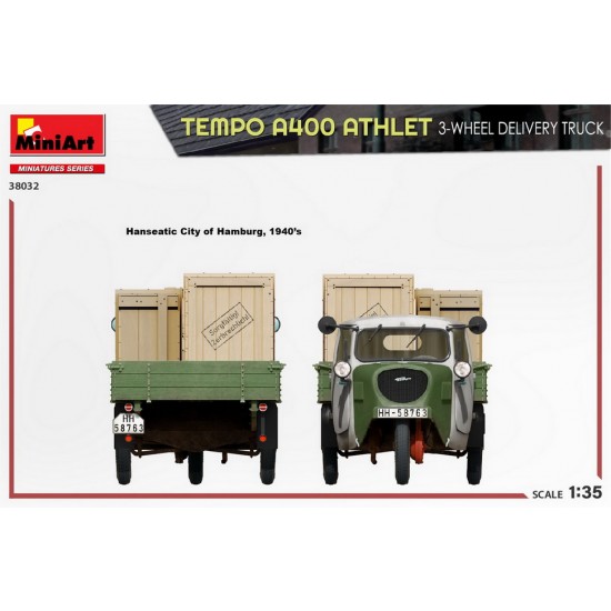 1/35 Tempo A400 Athlet 3-Wheel Delivery Truck 1/35 Tempo A400 Athlet 3-Wheel Delivery Truck