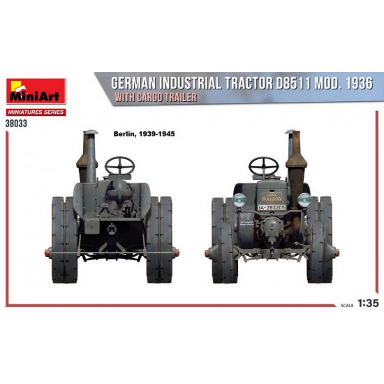 1/35 German Industrial Tractor D8511 Mod. 1936 w/Cargo Trailer 1/35 German Industrial Tractor D8511 Mod. 1936 w/Cargo Trailer