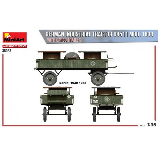 1/35 German Industrial Tractor D8511 Mod. 1936 w/Cargo Trailer 1/35 German Industrial Tractor D8511 Mod. 1936 w/Cargo Trailer
