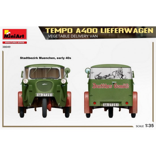 1/35 Tempo A400 Lieferwagen, Vegetable Delivery Van 1/35 Tempo A400 Lieferwagen, Vegetable Delivery Van