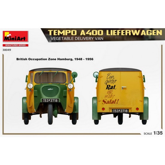 1/35 Tempo A400 Lieferwagen, Vegetable Delivery Van 1/35 Tempo A400 Lieferwagen, Vegetable Delivery Van