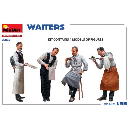 1/35 Waiters Miniatures (4 figures) 1/35 Waiters Miniatures (4 figures)