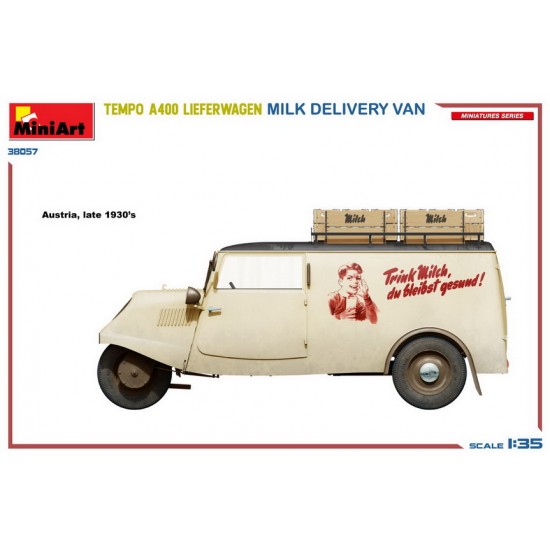 1/35 Tempo A400 Lieferwagen Milk Delivery Van 1/35 Tempo A400 Lieferwagen Milk Delivery Van