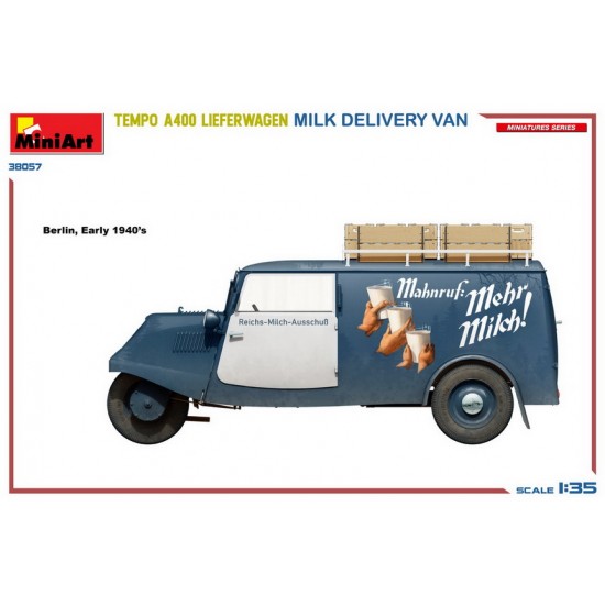 1/35 Tempo A400 Lieferwagen Milk Delivery Van 1/35 Tempo A400 Lieferwagen Milk Delivery Van