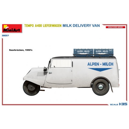 1/35 Tempo A400 Lieferwagen Milk Delivery Van 1/35 Tempo A400 Lieferwagen Milk Delivery Van