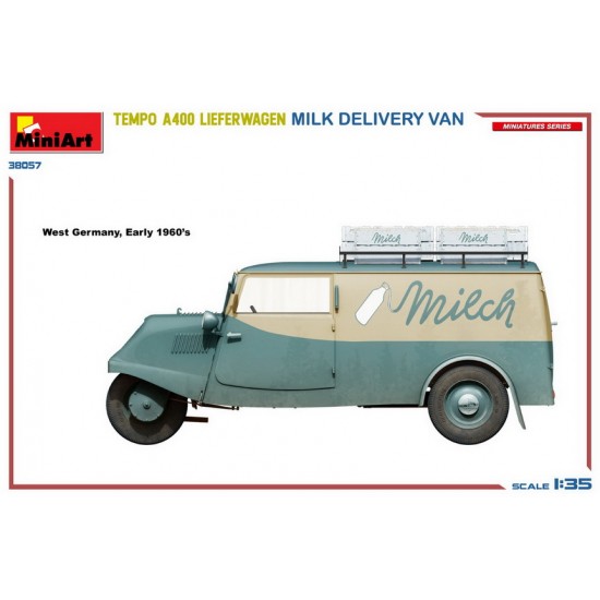 1/35 Tempo A400 Lieferwagen Milk Delivery Van 1/35 Tempo A400 Lieferwagen Milk Delivery Van