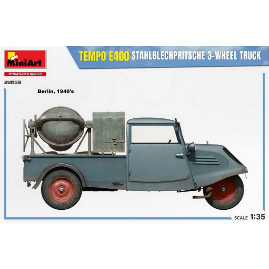 1/35 Tempo E400 Stahlblechpritsche 3-Wheel Truck 1/35 Tempo E400 Stahlblechpritsche 3-Wheel Truck