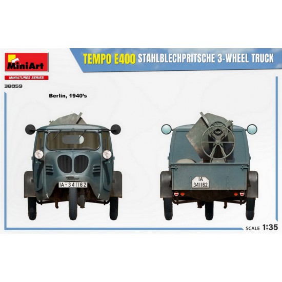 1/35 Tempo E400 Stahlblechpritsche 3-Wheel Truck 1/35 Tempo E400 Stahlblechpritsche 3-Wheel Truck