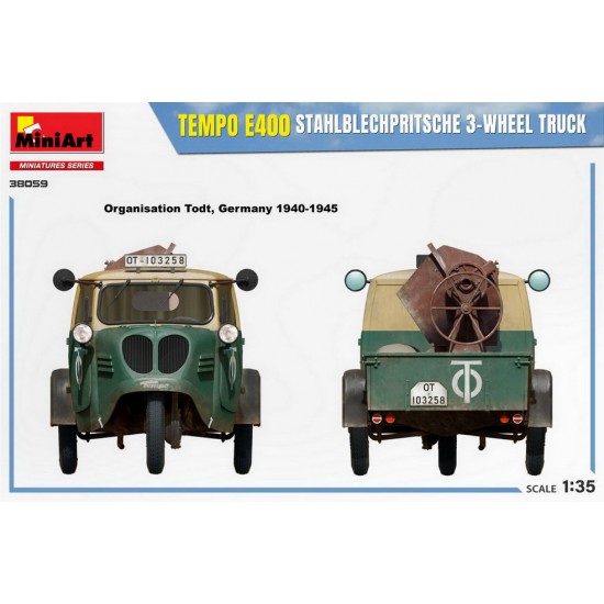 1/35 Tempo E400 Stahlblechpritsche 3-Wheel Truck 1/35 Tempo E400 Stahlblechpritsche 3-Wheel Truck
