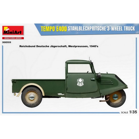 1/35 Tempo E400 Stahlblechpritsche 3-Wheel Truck 1/35 Tempo E400 Stahlblechpritsche 3-Wheel Truck