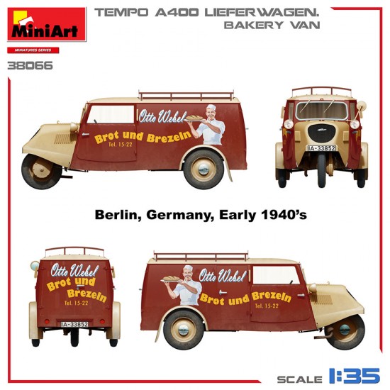 1/35 Tempo A400 Lieferwagen Bakery Van 1/35 Tempo A400 Lieferwagen Bakery Van