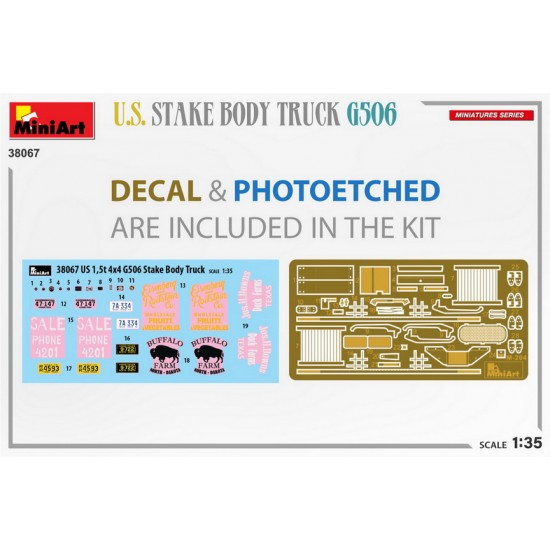 1/35 US Stake Body Truck G506 1/35 US Stake Body Truck G506