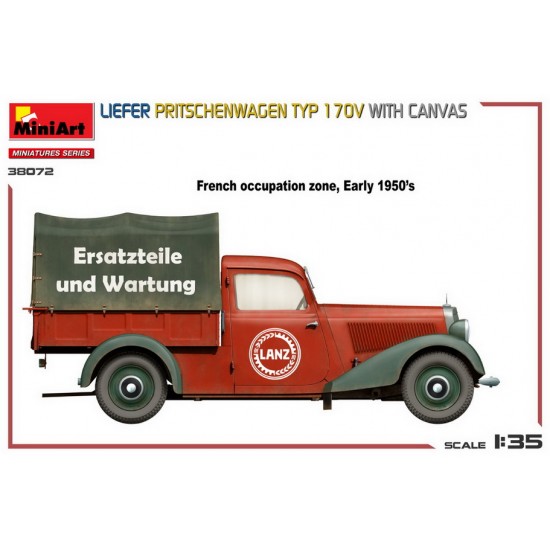 1/35 Liefer Pritschenwagen Typ 170V with Canvas 1/35 Liefer Pritschenwagen Typ 170V with Canvas
