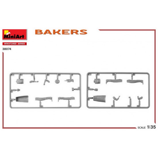 1/35 Bakers: 2 Figures, Wooden Crates w/Bakery Products 1/35 Bakers: 2 Figures, Wooden Crates w/Bakery Products