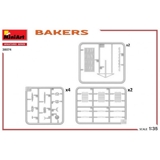 1/35 Bakers: 2 Figures, Wooden Crates w/Bakery Products 1/35 Bakers: 2 Figures, Wooden Crates w/Bakery Products
