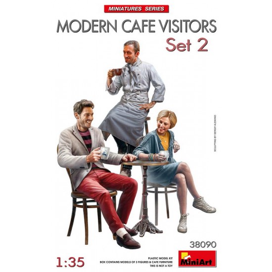 1/35 Modern Cafe Visitors Set #2 (3 figures) 1/35 Modern Cafe Visitors Set #2 (3 figures)