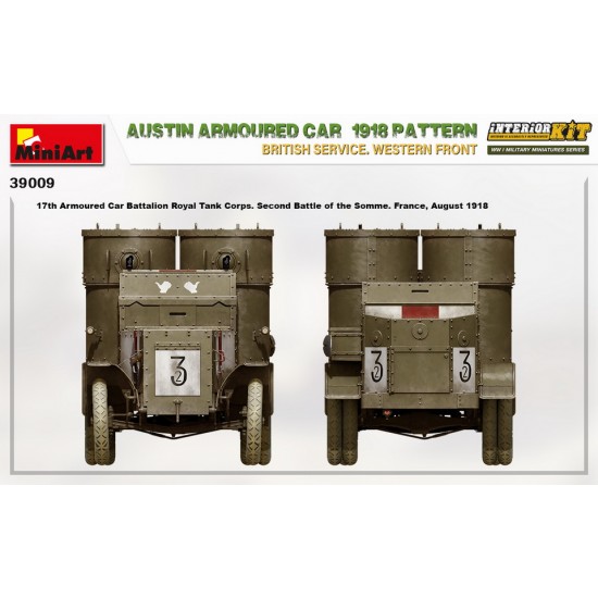 1/35 Austin Armoured Car 1918 Pattern in British Service, Western Front [Interior Kit]