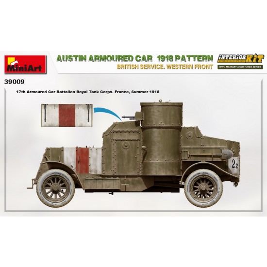 1/35 Austin Armoured Car 1918 Pattern in British Service, Western Front [Interior Kit]