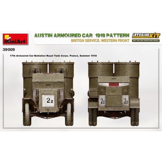 1/35 Austin Armoured Car 1918 Pattern in British Service, Western Front [Interior Kit]