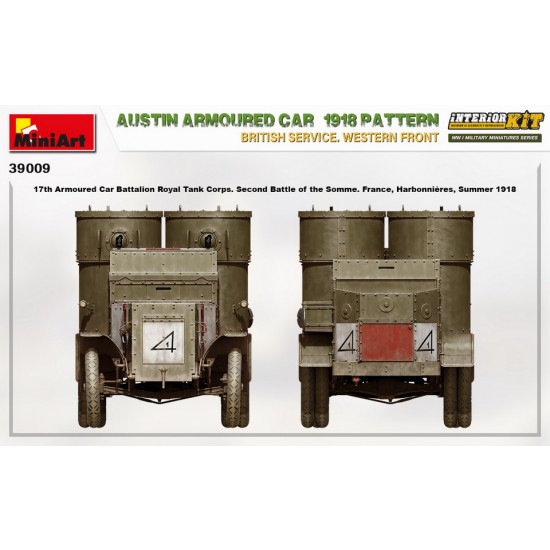 1/35 Austin Armoured Car 1918 Pattern in British Service, Western Front [Interior Kit]