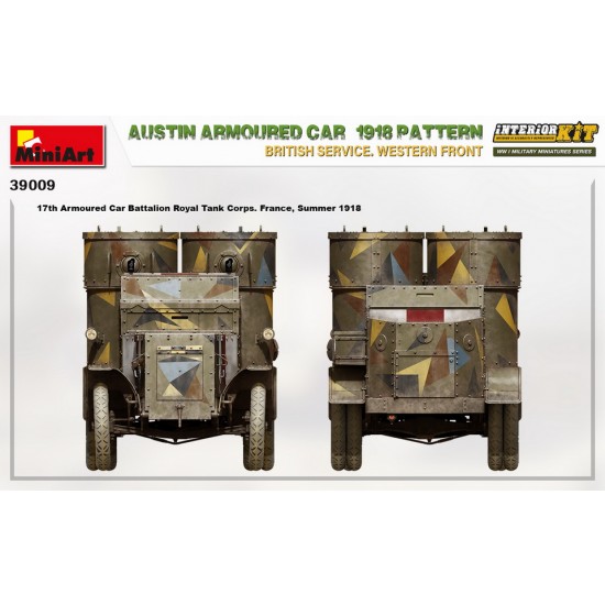 1/35 Austin Armoured Car 1918 Pattern in British Service, Western Front [Interior Kit]