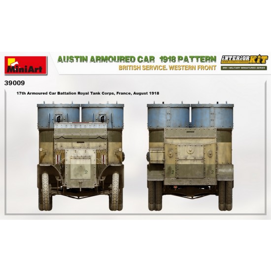 1/35 Austin Armoured Car 1918 Pattern in British Service, Western Front [Interior Kit]