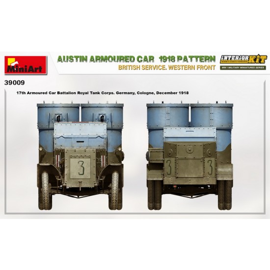 1/35 Austin Armoured Car 1918 Pattern in British Service, Western Front [Interior Kit]