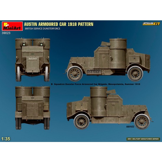1/35 Austin Armoured Car 1918 Pattern, British Service Dunsterforce [Interior Kit]