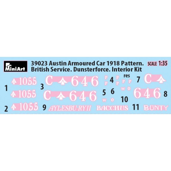 1/35 Austin Armoured Car 1918 Pattern, British Service Dunsterforce [Interior Kit]