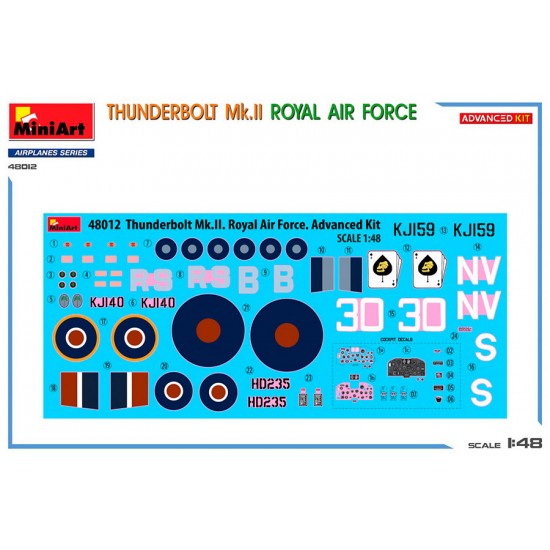 1/48 Royal Air Force Thunderbolt Mk.II [Advanced Kit]