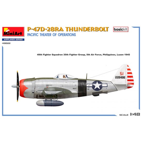 1/48 P-47D-28RA Thunderbolt, Pacific Theater of Operations [Basic Kit]