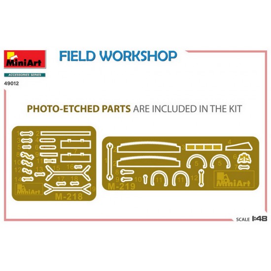 1/48 Field Workshop: Gas Cylinders, Ladders, Table, Buckets, Cart, Anvil More 1/48 Field Workshop: Gas Cylinders, Ladders, Table, Buckets, Cart, Anvil More