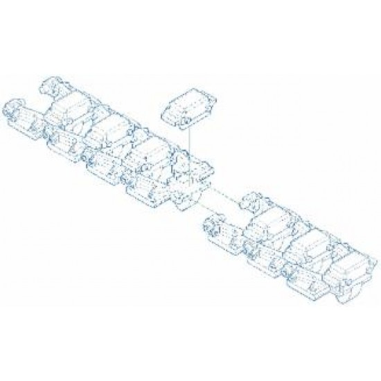 1/35 WWII German SdKfz.250 3D Printed Fully Workable Tracks for Dragon kits 1/35 WWII German SdKfz.250 3D Printed Fully Workable Tracks for Dragon kits