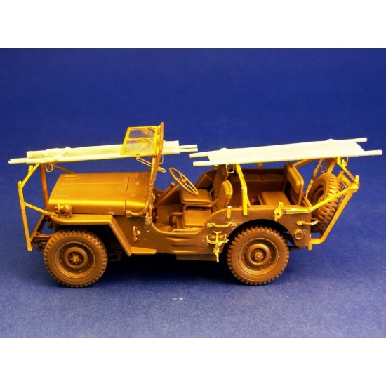 1/35 WWII Australian Ambulance Jeep Conversion Set for Tamiya kit (61 parts, Resin+PE)