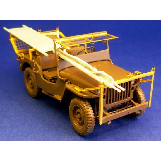 1/35 WWII Australian Ambulance Jeep Conversion Set for Tamiya kit (61 parts, Resin+PE)