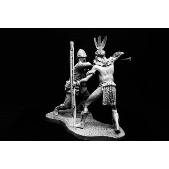 120mm Zulu Warrior and British Colour Sergeant, Rorkes Drift (2 figures w/diorama) 120mm Zulu Warrior and British Colour Sergeant, Rorkes Drift (2 figures w/diorama)