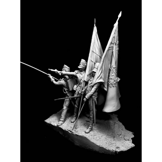 75mm Scale Colour Party, Waterloo 75mm Scale Colour Party, Waterloo