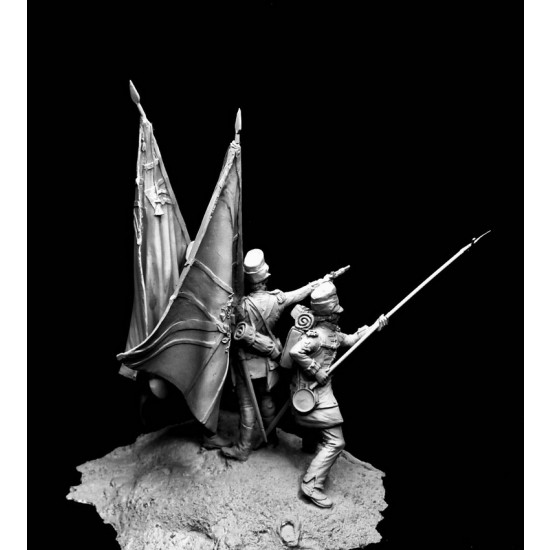 75mm Scale Colour Party, Waterloo 75mm Scale Colour Party, Waterloo