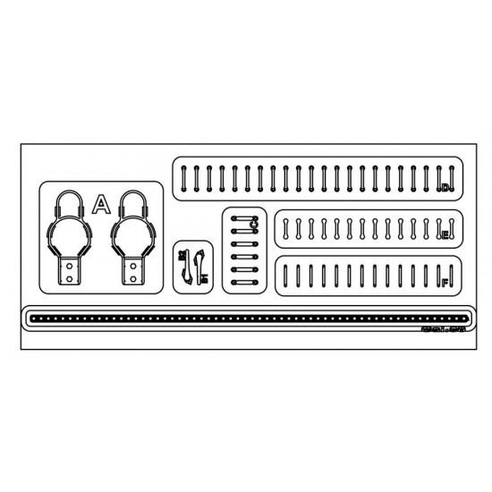 1/35 M3/M16 Half-Track Light Guard, Door Handle & Strap Holder 1/35 M3/M16 Half-Track Light Guard, Door Handle & Strap Holder