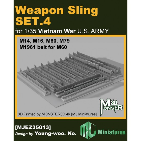 1/35 Vietnam War US Army Weapon Sling Set #4 1/35 Vietnam War US Army Weapon Sling Set #4