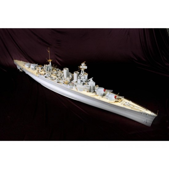 1/200 HMS Hood Deluxe Pack Detail Set with Wooden Deck for Trumpeter kit 1/200 HMS Hood Deluxe Pack Detail Set with Wooden Deck for Trumpeter kit