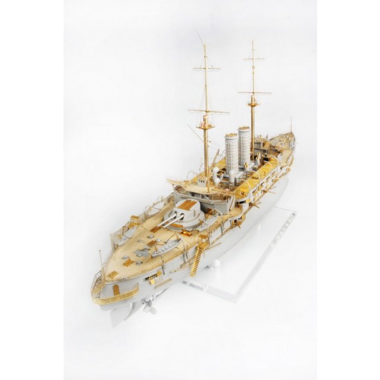 1/200 IJN Battleship Mikasa Value Pack Detail Set with Wooden Deck 1/200 IJN Battleship Mikasa Value Pack Detail Set with Wooden Deck