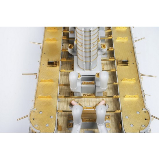 1/200 IJN Battleship Mikasa Value Pack Detail Set with Wooden Deck 1/200 IJN Battleship Mikasa Value Pack Detail Set with Wooden Deck